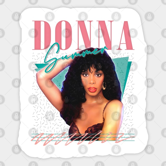 Donna Summer / Retro Style Fan Art Design Sticker by DankFutura